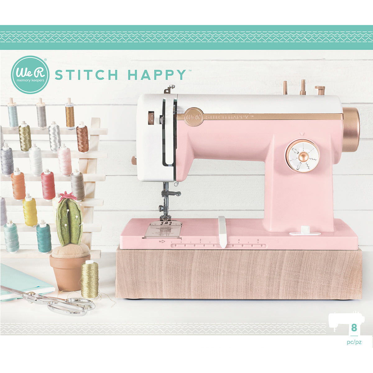 We R Memory Keepers We R Stitch Happy Multi Media Sewing Machine US Adaptor - Pink