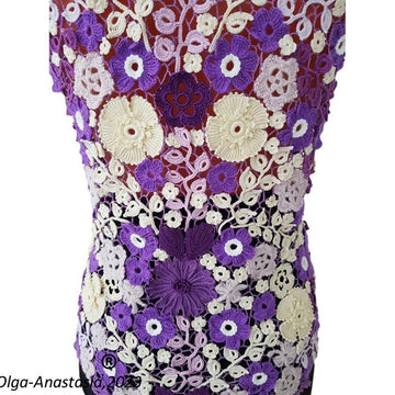 Crochet sleeveless blouse