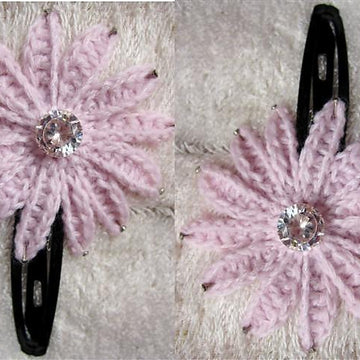 Hair-grip 4 – Pink daisy