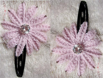 Hair-grip 4 – Pink daisy