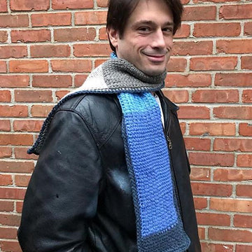 Tunisian Block Scarf