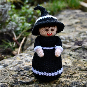 Halloween Witch Doll Knitting Pattern - Toy Knitting Pattern