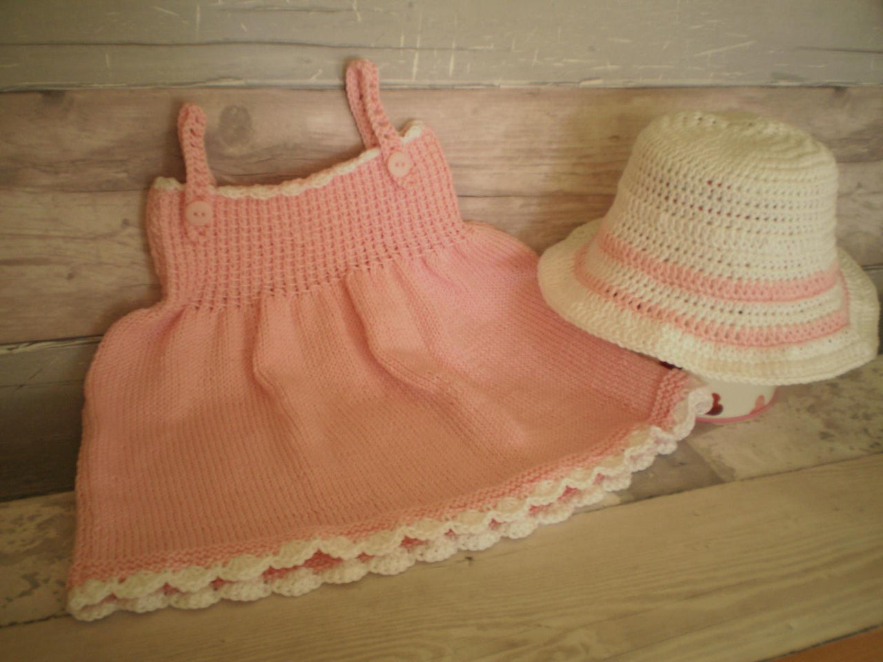 Cotton Sun Dress and Crochet Hat