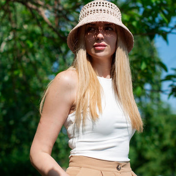Raffia Bucket hat