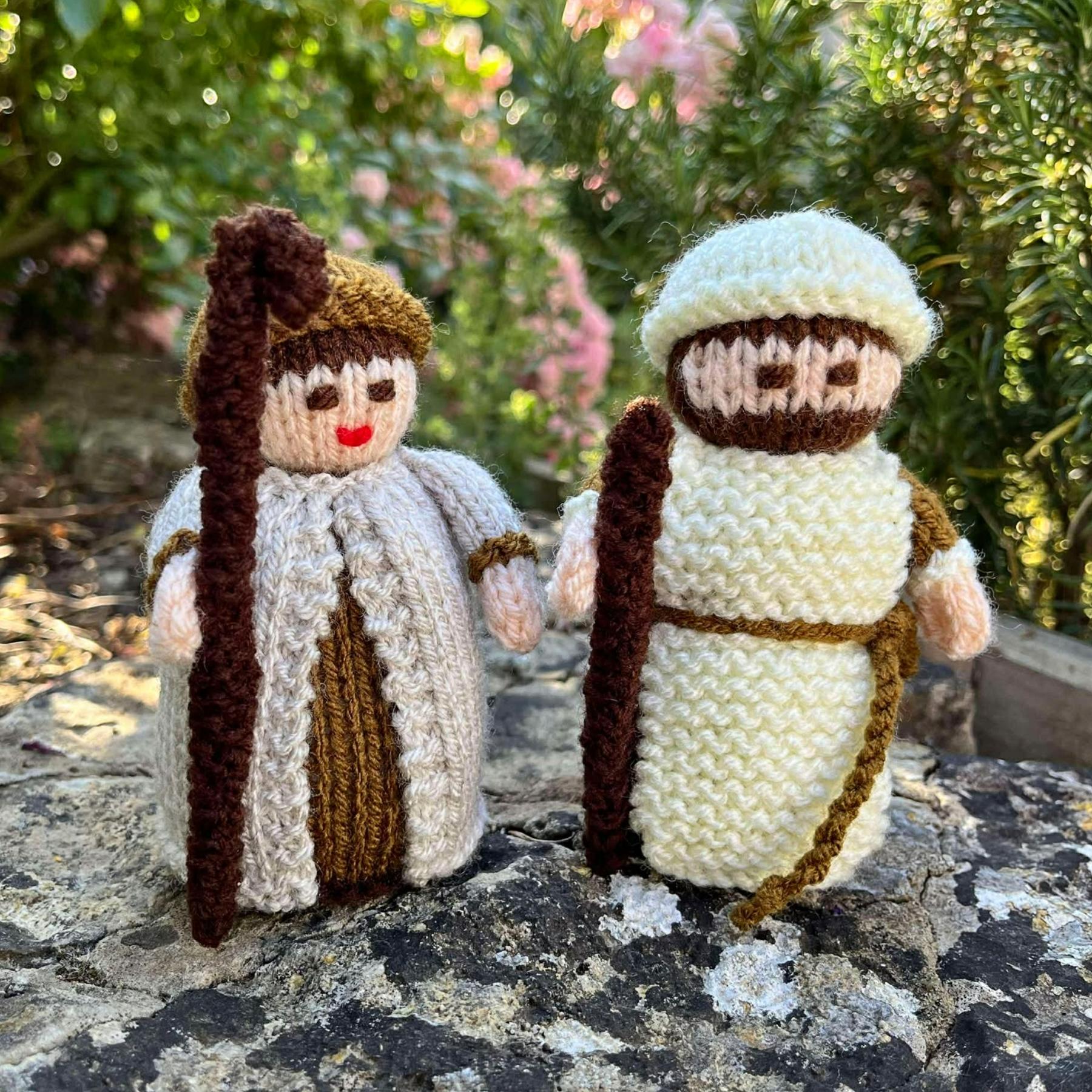 Nativity Shepherd Dolls Knitting Pattern - Toy Knitting Pattern