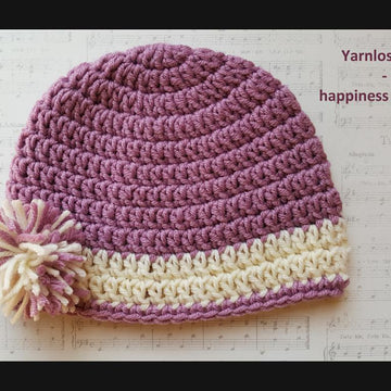 Pom pom easy beanie
