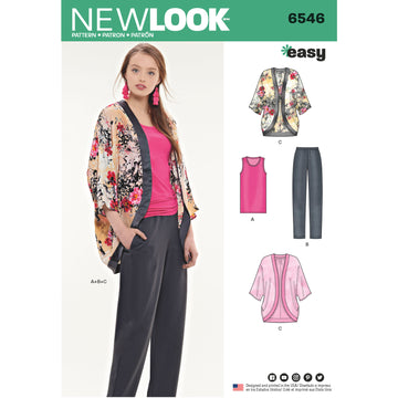New Look 6546 Misses' Seperates 6546 - Paper Pattern, Size A (XS-S-M-L-XL)