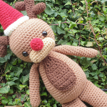 Christmas crochet dolls angel elf rudolph santa claus