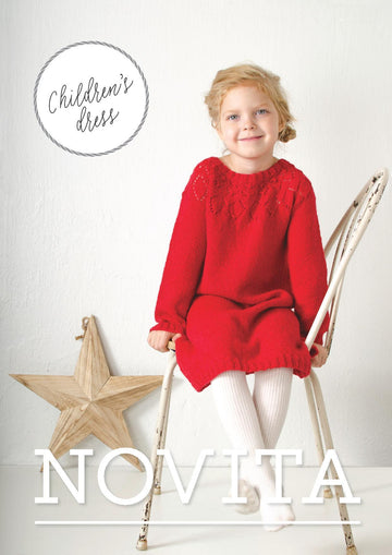 Children's Knitted Dress in Novita Venla - 39 - Downloadable PDF