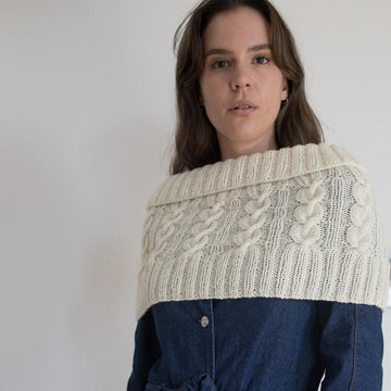 The Izzy Lou Cabled Capelet