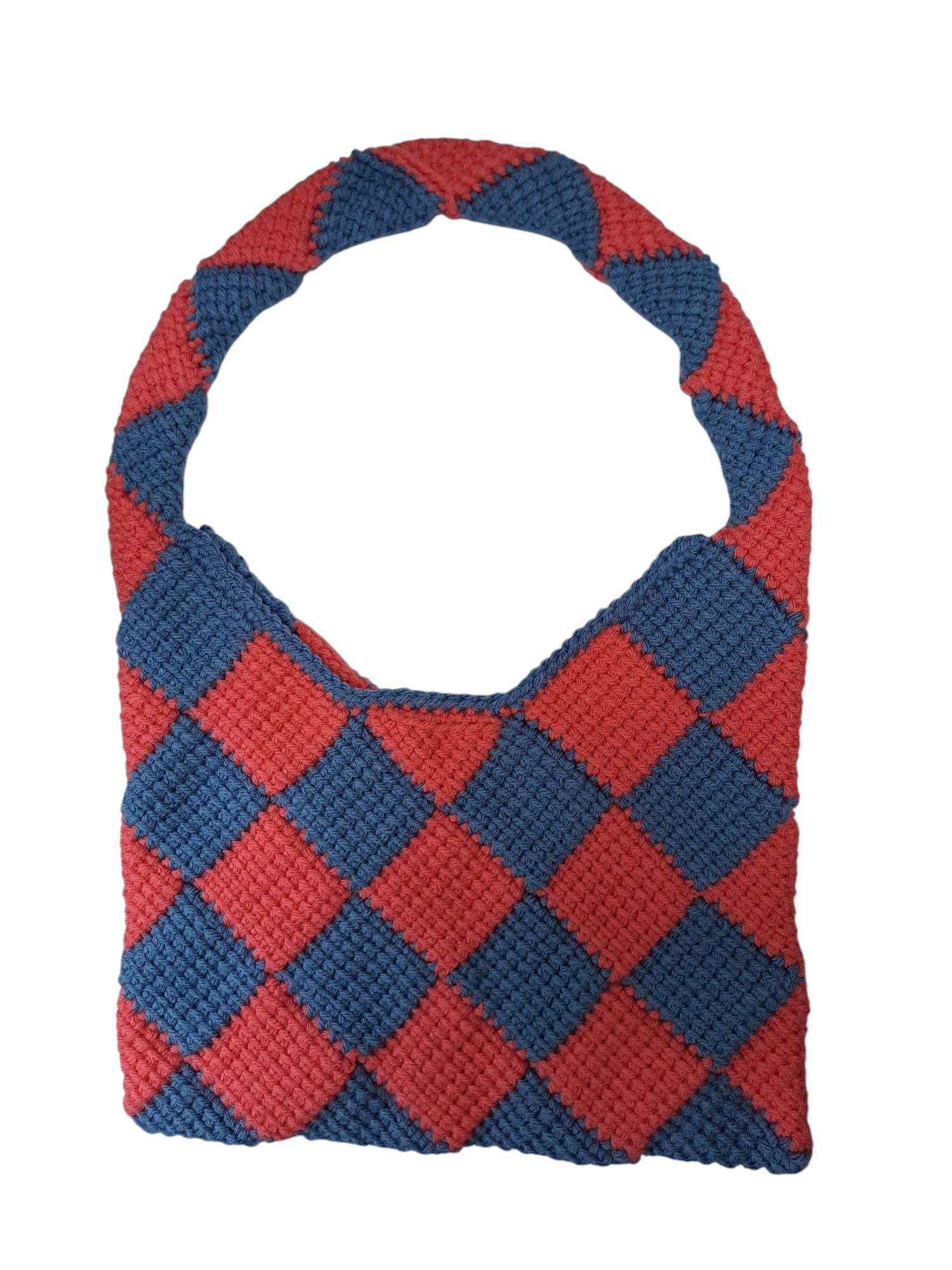 Checked Shoulder Bag