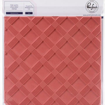 Pinkfresh Studio Cling Rubber Stamp Set 6"X6" - Diamond Tiles