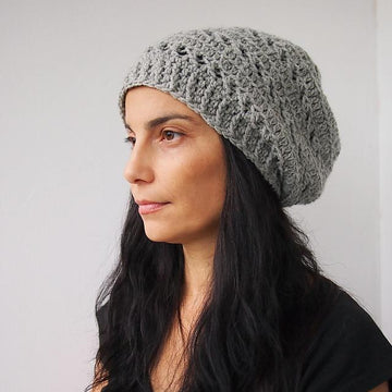 X stitch slouchy hat