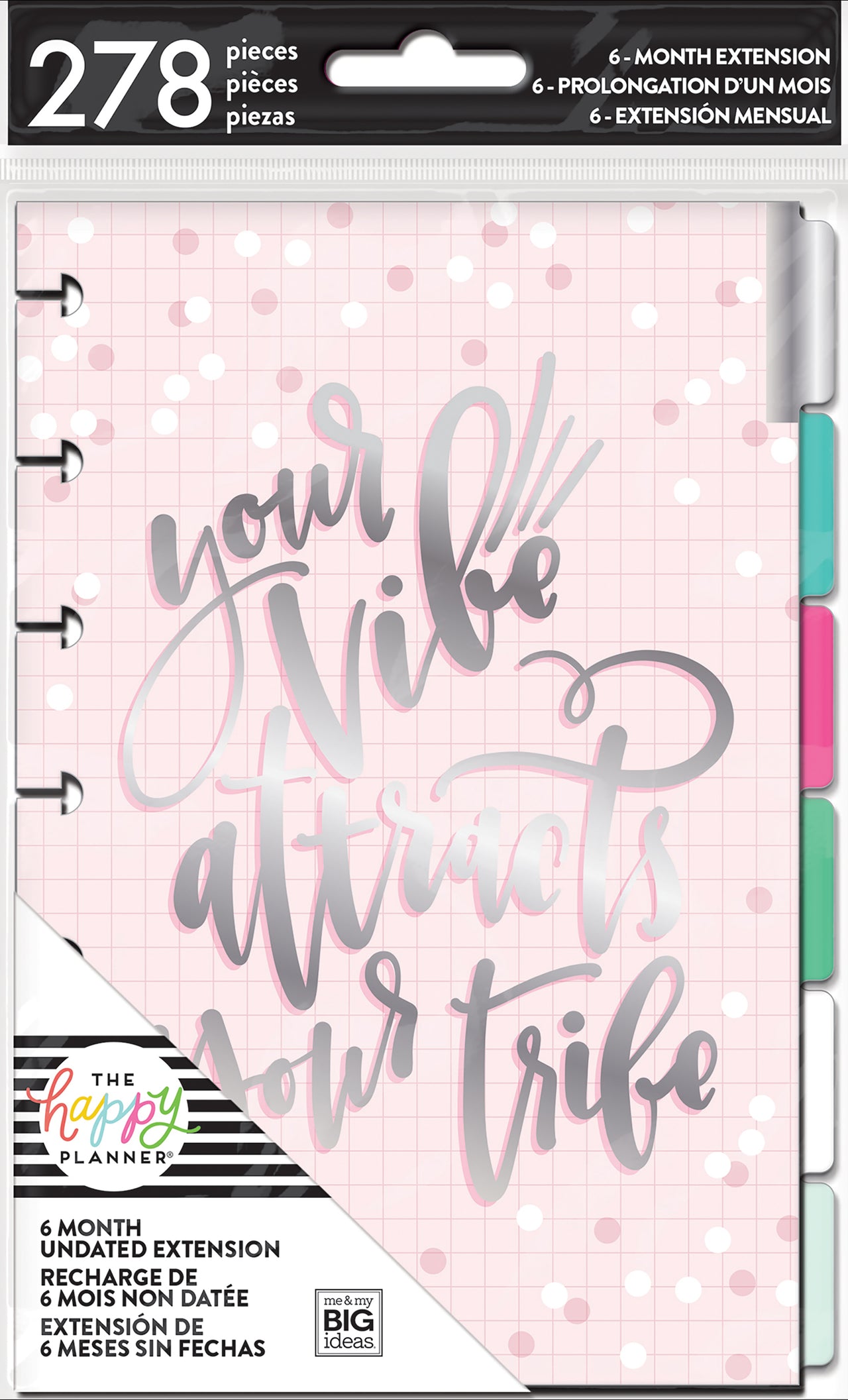 The Happy Planner 6-Month Undated Mini Planner Extension Pack - Rainbow
