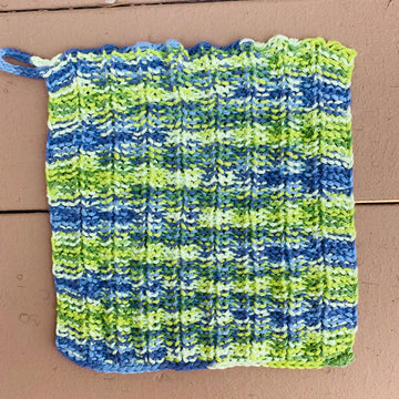 Four Corners Dishcloths - 4 unique loom knit patterns