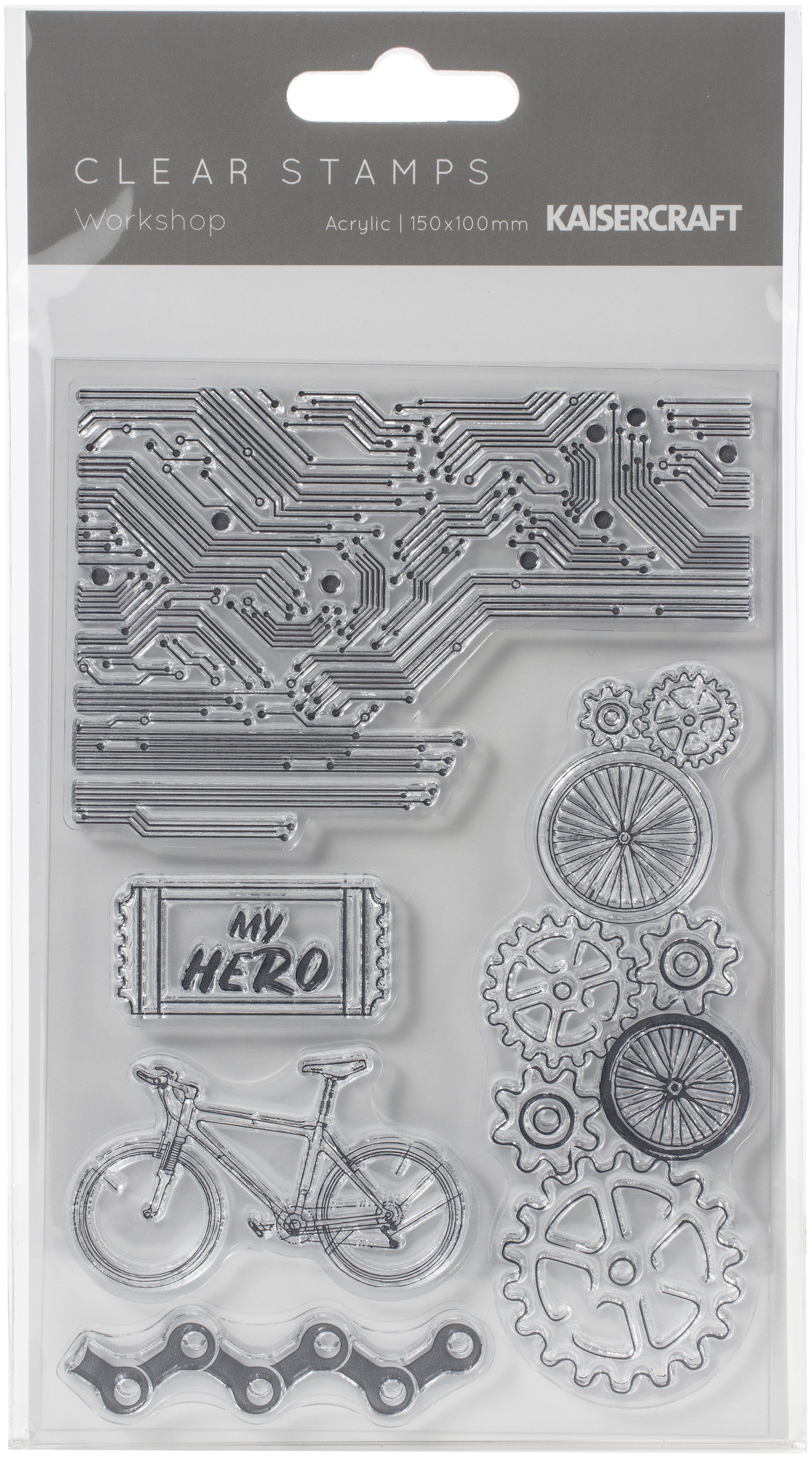 Kaisercraft Clear Stamp 6"X4" - Workshop