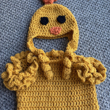 Crochet Baby Easter Chick Suit