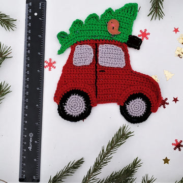 Crochet Christmas coasters