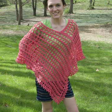Summer Cabled Poncho