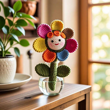 Amigurumi Sunflower Crochet Pattern PDF + Video Tutorial