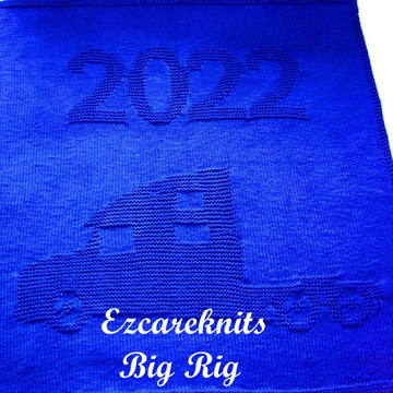 Big Rig Blanket Knitting Pattern