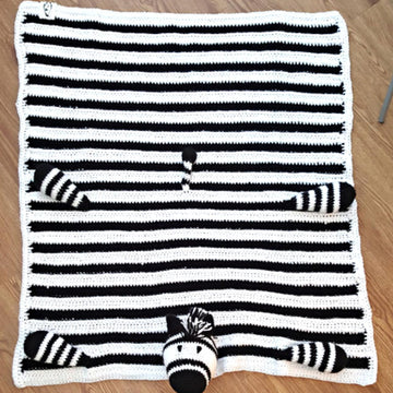 Noah's Zebra Cot Blanket