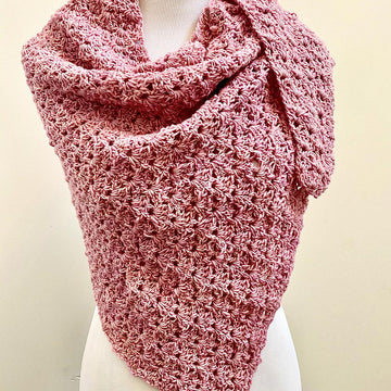 Pink Daisies Shawl
