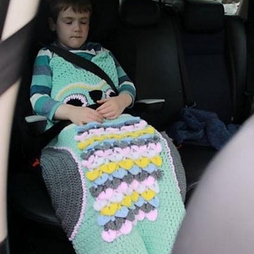 Crochet Pattern child owl cocoon UK & USA Terms #345
