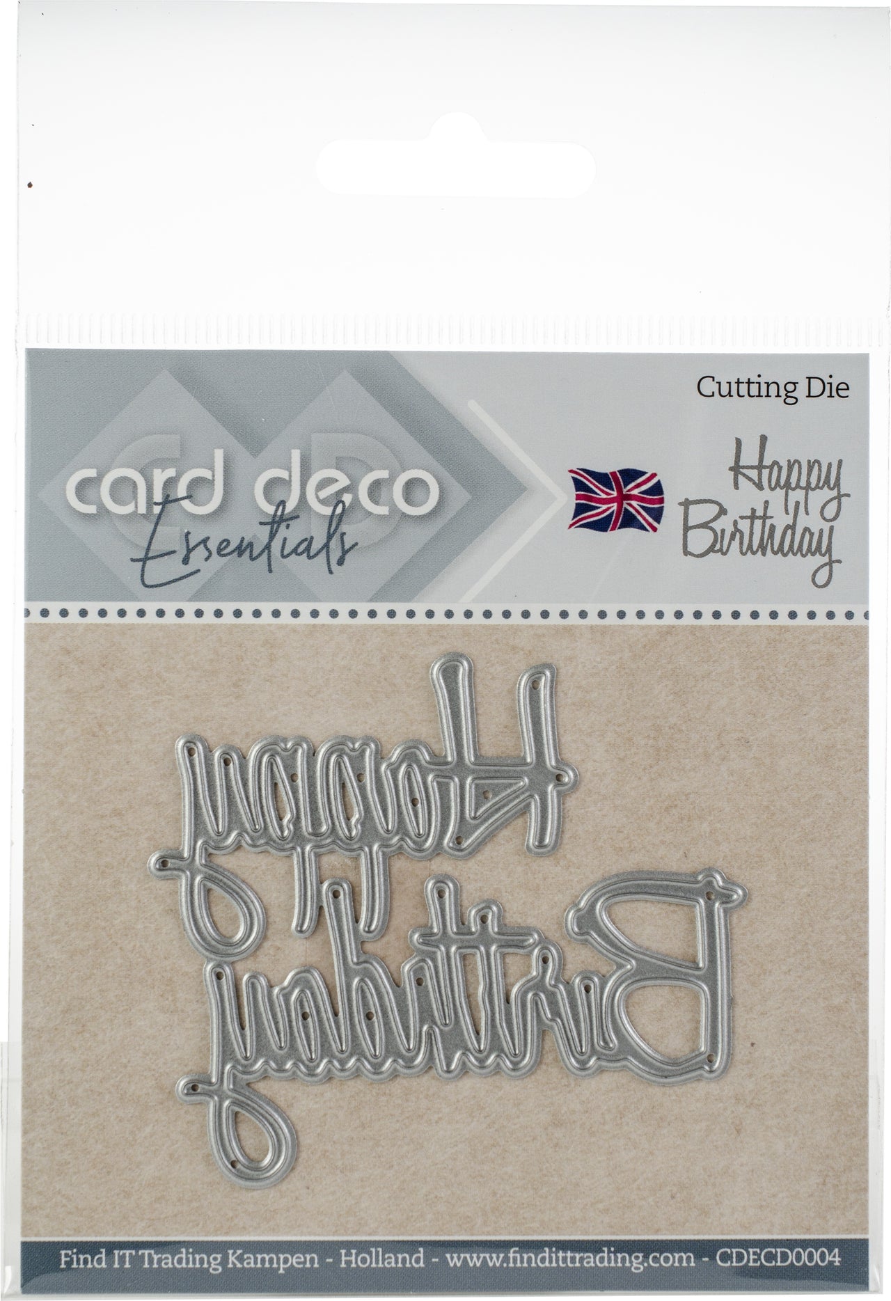 Find It Trading Card Deco Dies - Happy Birthday