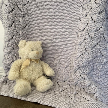Aran Lace Baby Blanket BJ84