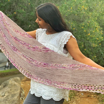 Rose Bed Shawl