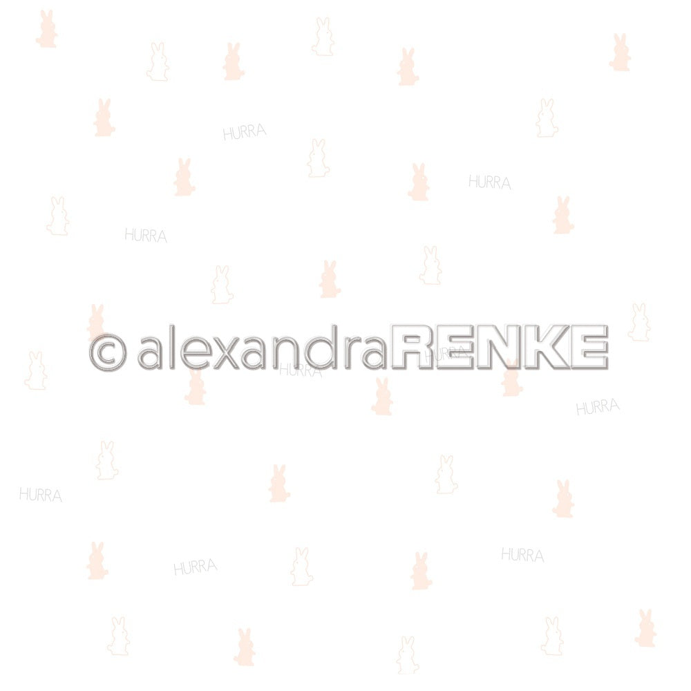 Alexandra Renke Baby In Clouds Design Paper 12"X12" 25/Pkg - Baby Rabbit Hurra
