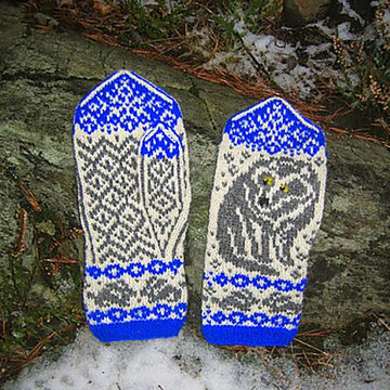 Gray Wolf Mittens