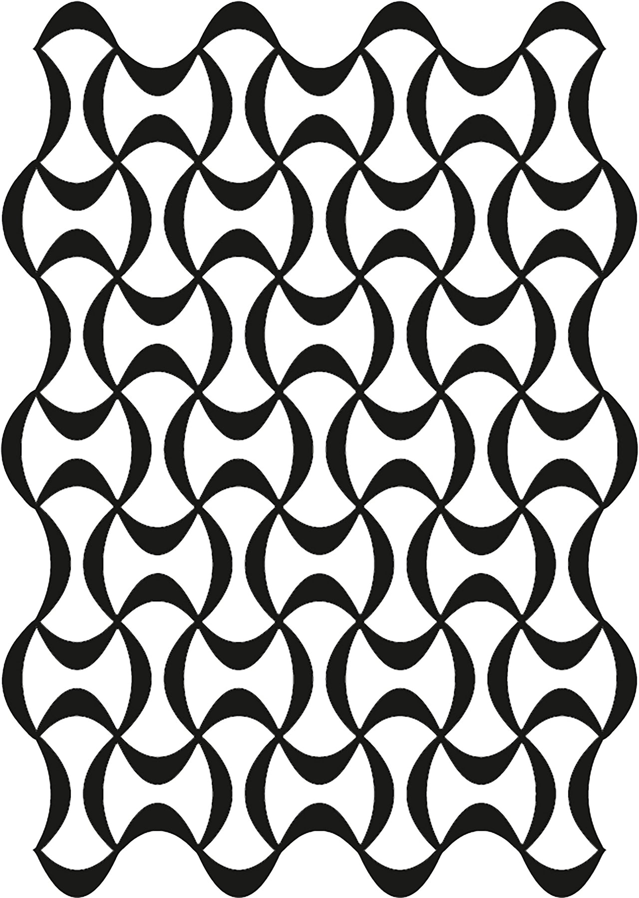Creative Expressions A5 Stencil By Lisa Horton - Ripples