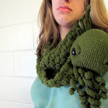 BUNDLE - Amigurumi Cthulhu Cowl AND Cthulhu Plush