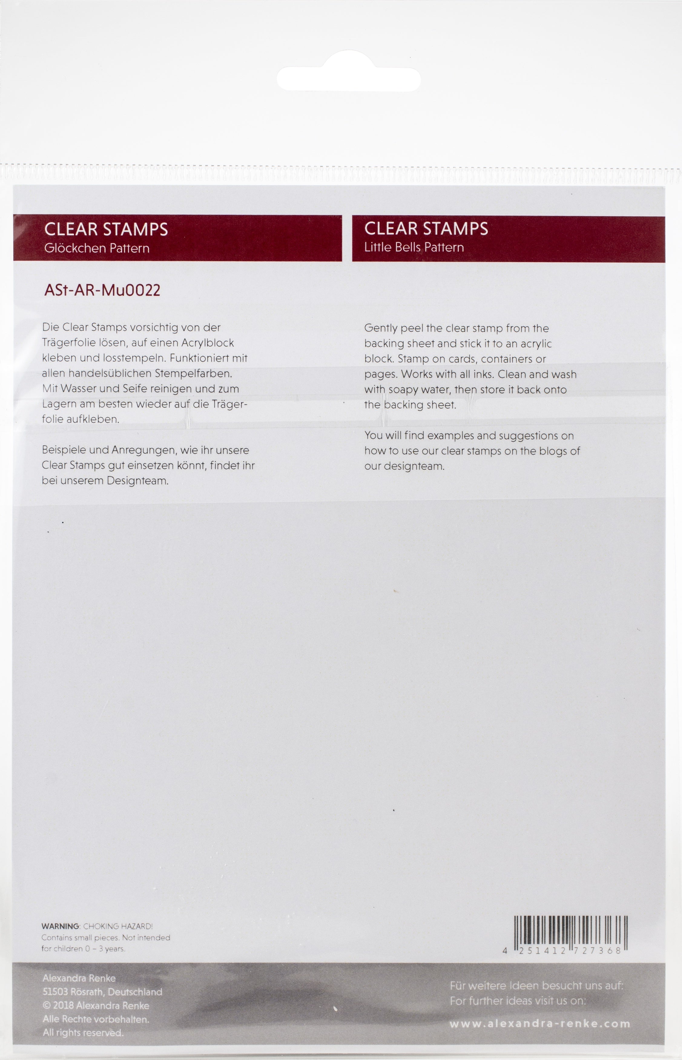 Alexandra Renke Abstract Clear Stamps - Little Bells Pattern