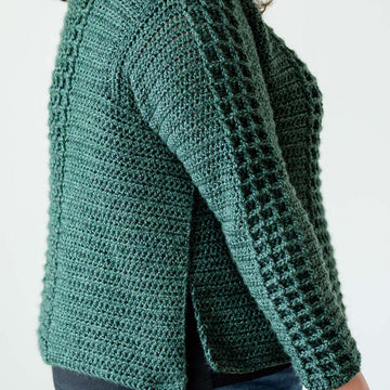 Waffle Side Split Sweater