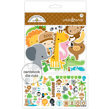 Doodlebug Odds & Ends Die-Cuts - At The Zoo, 73/Pkg