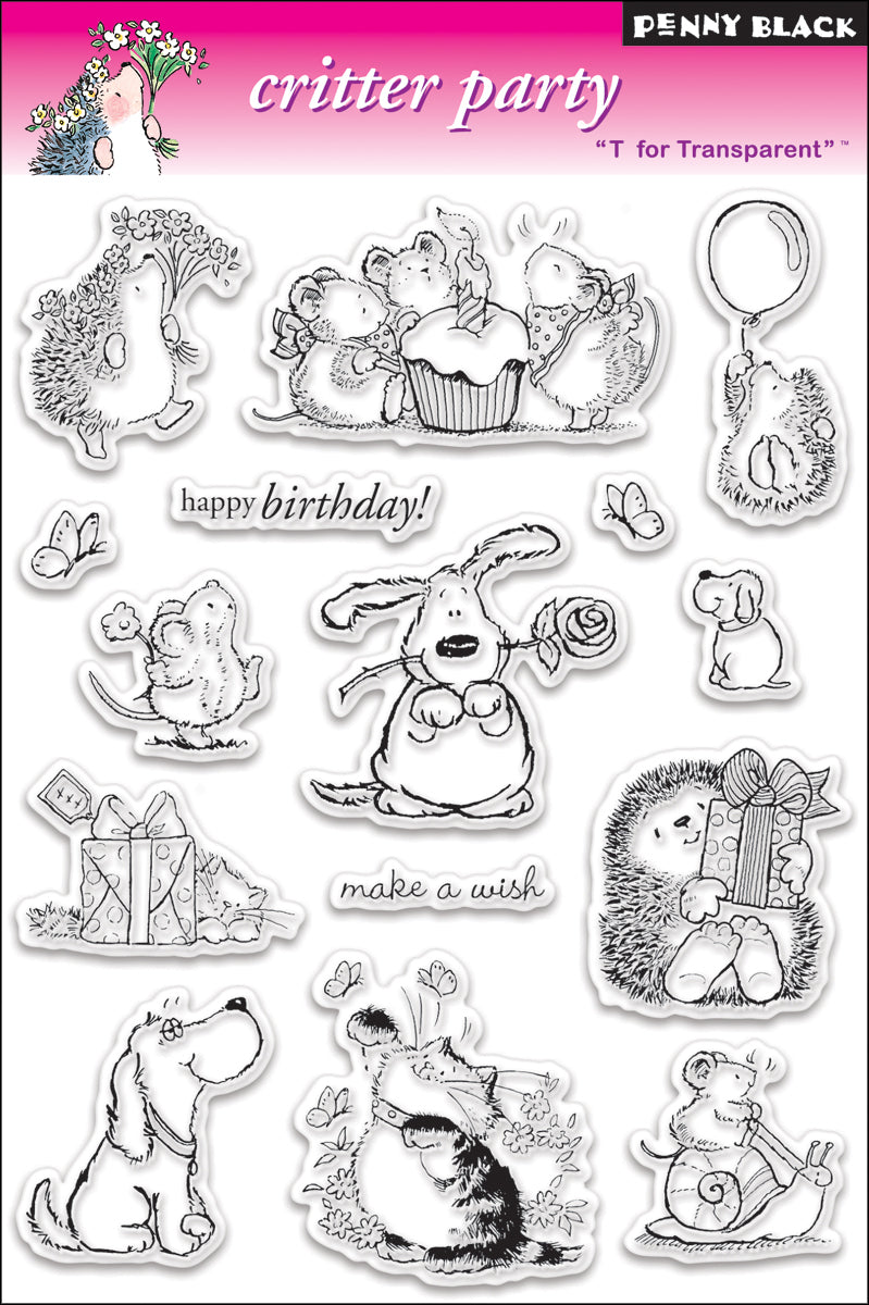 Penny Black Clear Stamps - Critter Party