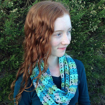 Winter Blossom Infinity Scarf