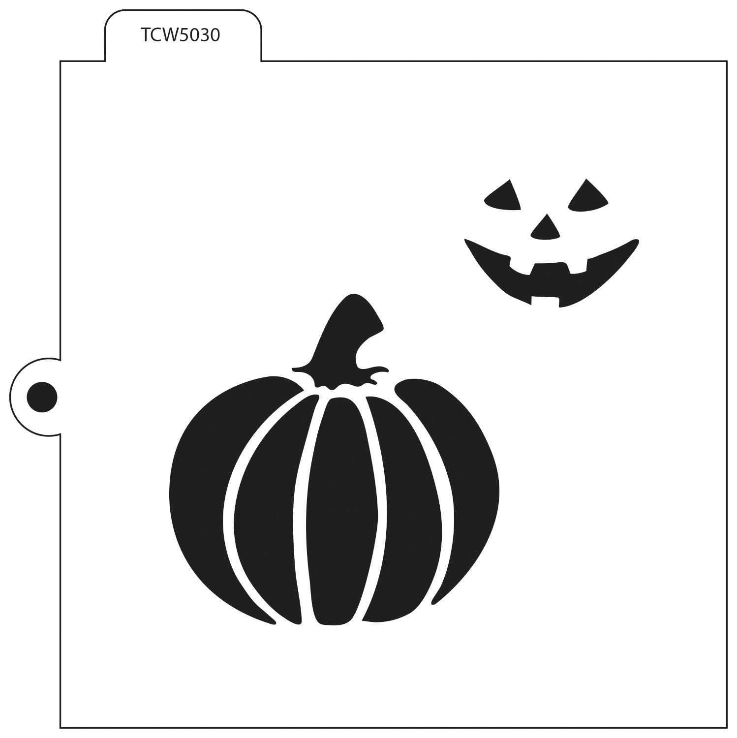 The Crafter's Workshop Crafter's Workshop Cookie & Cake Stencils 5.5"X5.5" - Jack-O-Lantern