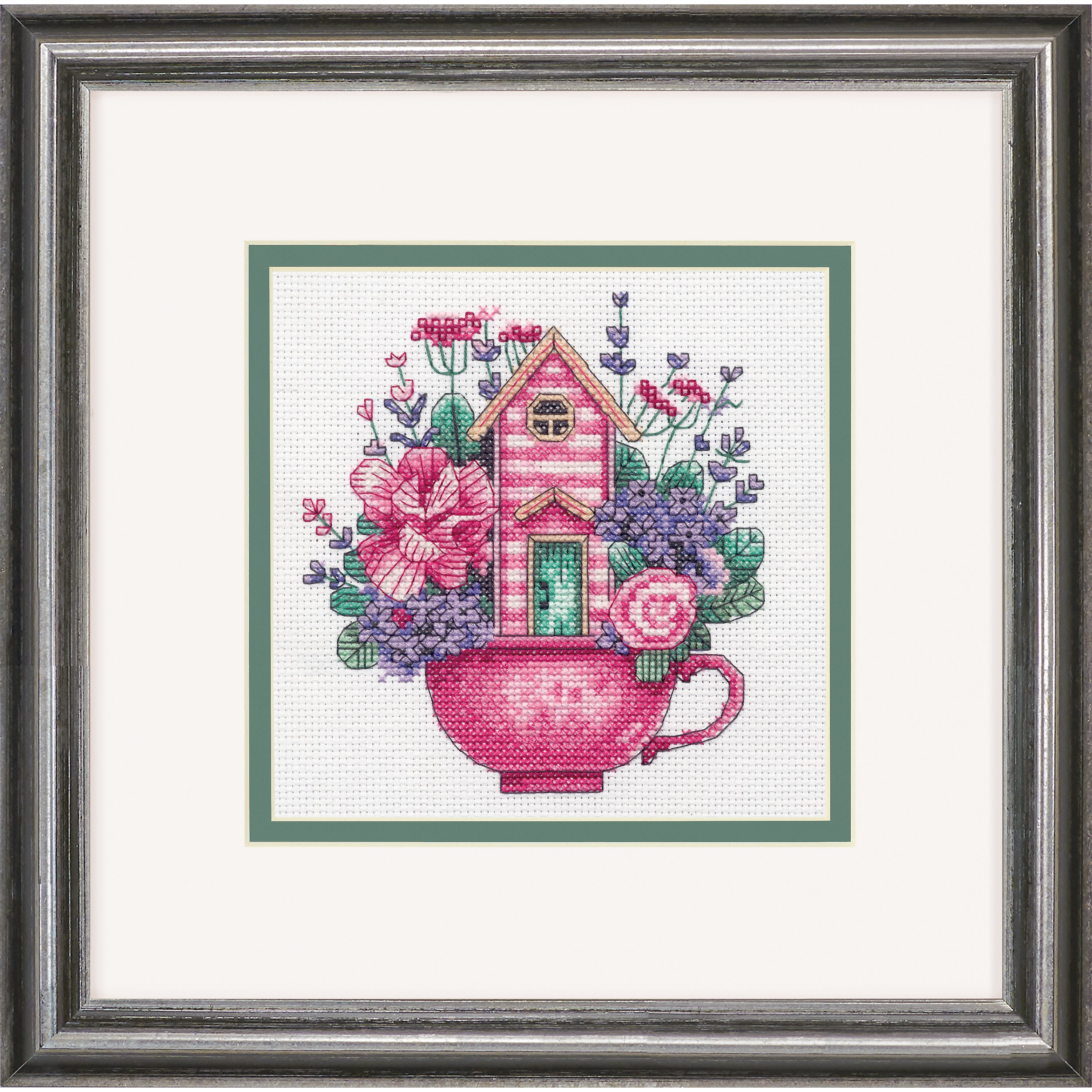 Dimensions Cross Stitch Kit: Teacup House