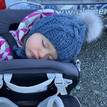 Braided Rivers Beanie - cable knit hat