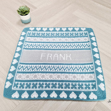 Personalised mosaic crochet blanket, any name!