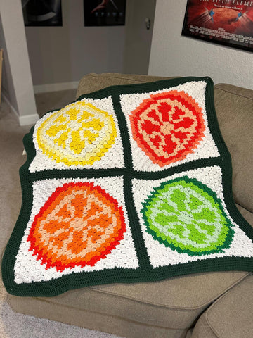 Squeeze the Day C2C Blanket