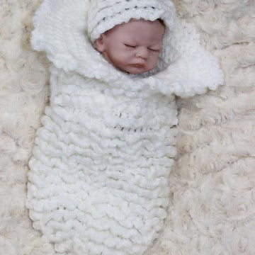 Crochet Pattern doll ruffled cocoon #164