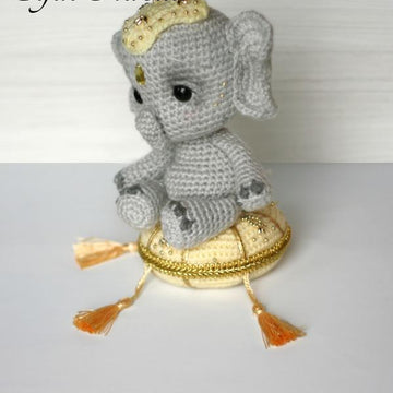 Elil the Chibi Elephant Amigurumi