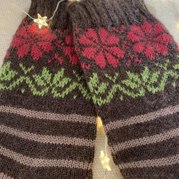 Poinsettia Socks