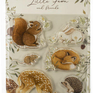 Craft Consortium A5 Clear Stamps - Little Fawn & Friends, Little Fawn