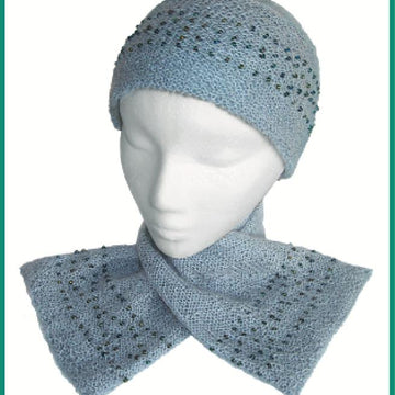 Beaded Hat & Scarf to Knit